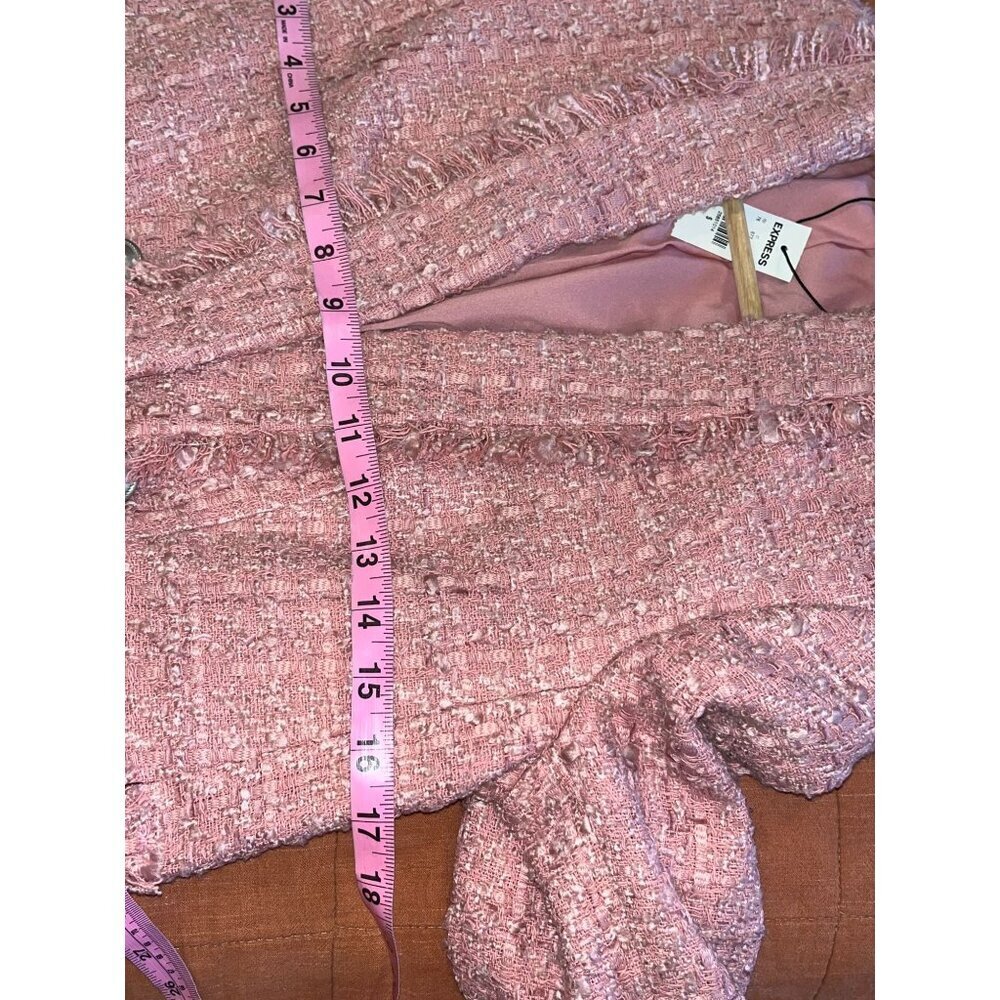 NWT Dusty Pink Tweed Jacket - Picture 8 of 10